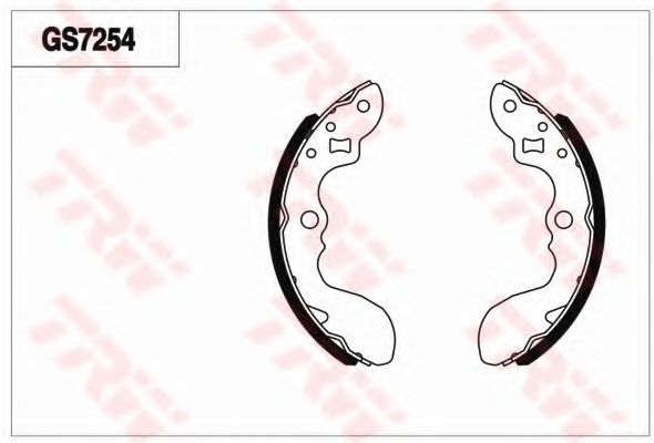 Комплект тормозных колодок TRW GS7254