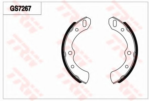 Комплект тормозных колодок, стояночная тормозная система MK Kashiyama K0008