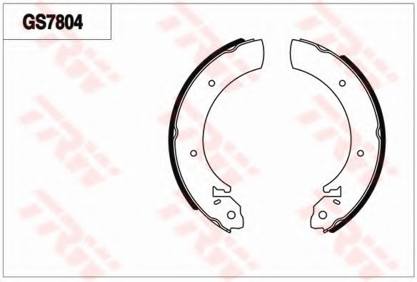 Комплект тормозных колодок TRW GS7804