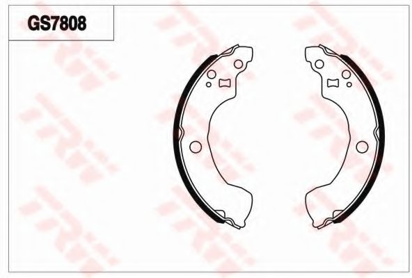 Комплект тормозных колодок, стояночная тормозная система TRW GS7808