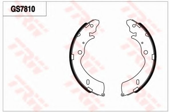 Комплект тормозных колодок TRW GS7810