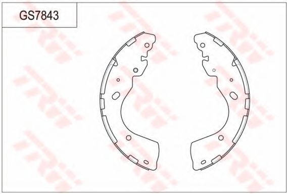 Комплект тормозных колодок TRW GS7843