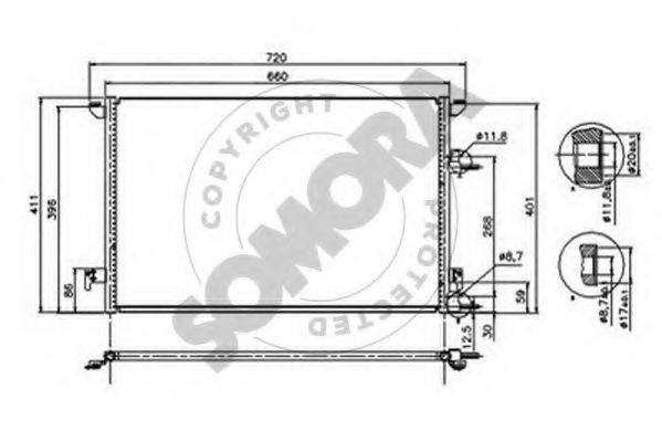 Конденсатор, кондиционер SOMORA 271360