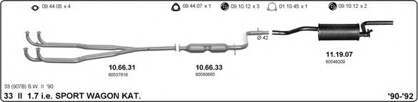 Система выпуска ОГ IMASAF 502000072