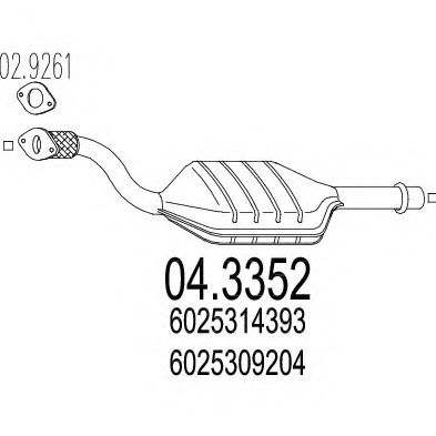 Катализатор MTS 04.3352