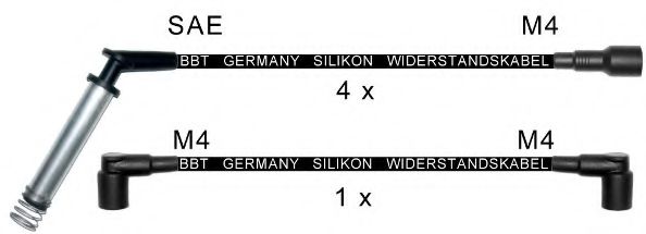 Комплект проводов зажигания BBT ZK779