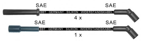 Комплект проводов зажигания BBT ZK1551