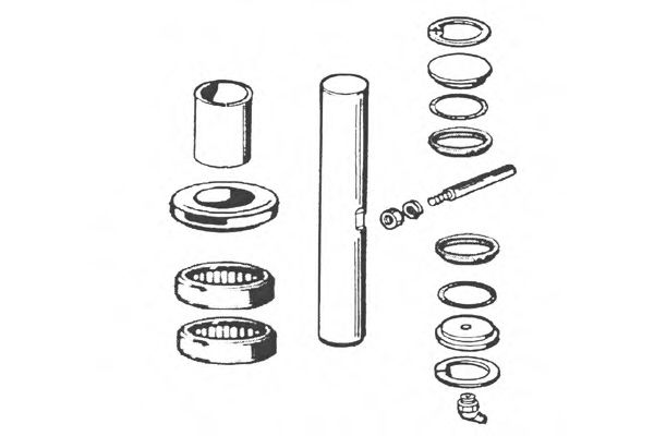 Ремкомплект, шкворень поворотного кулака OCAP 0927450