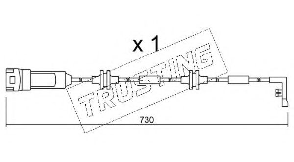 Сигнализатор, износ тормозных колодок TRUSTING SU.143