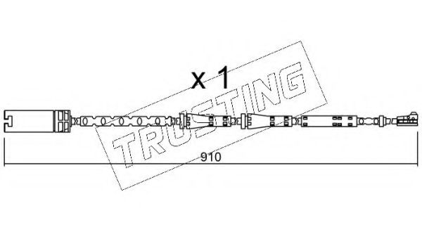 Сигнализатор, износ тормозных колодок TRUSTING SU.282