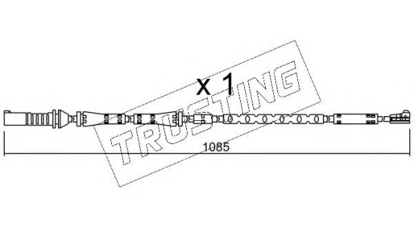 Сигнализатор, износ тормозных колодок TRUSTING SU.284