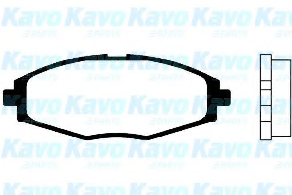 Комплект тормозных колодок, дисковый тормоз KAVO PARTS BP-1004