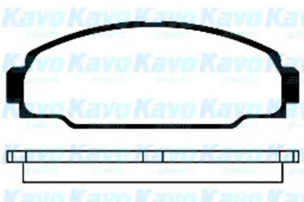 Комплект тормозных колодок, дисковый тормоз KAVO PARTS BP-9024