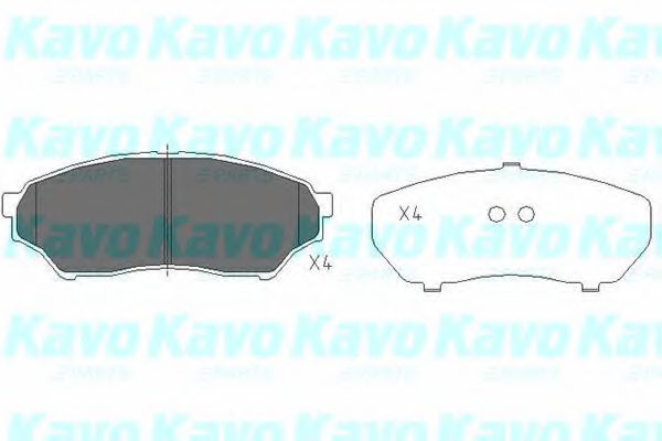 Комплект тормозных колодок, дисковый тормоз KAVO PARTS KBP-5514