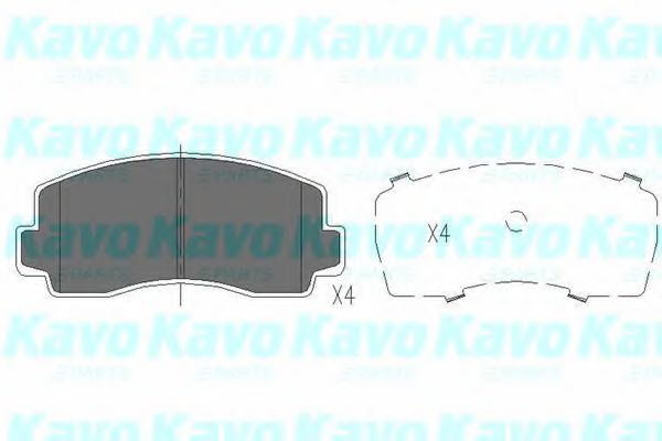 Комплект тормозных колодок, дисковый тормоз KAVO PARTS KBP-5528