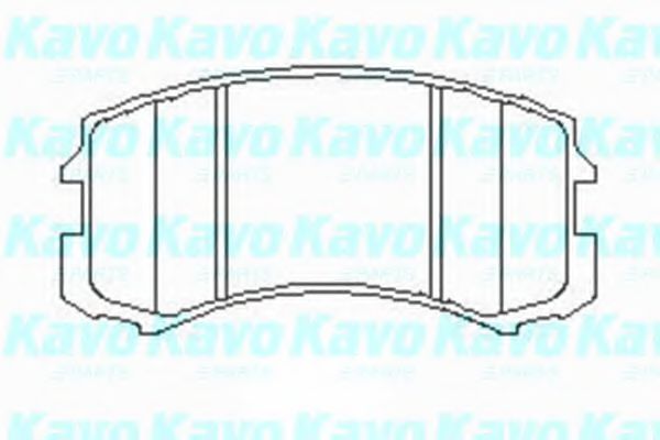 Комплект тормозных колодок, дисковый тормоз KAVO PARTS KBP-5537
