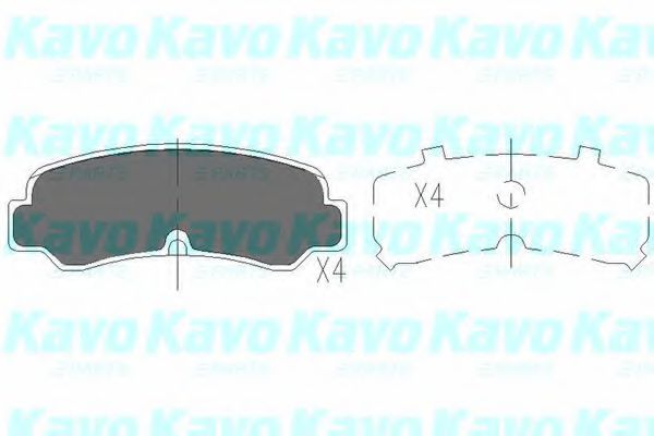 Комплект тормозных колодок, дисковый тормоз KAVO PARTS KBP-9055