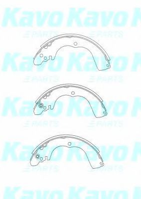 Комплект тормозных колодок KAVO PARTS BS-6425