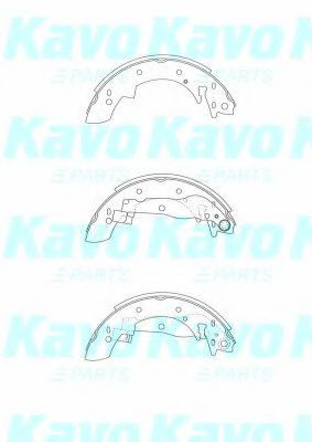 Комплект тормозных колодок KAVO PARTS BS-8928