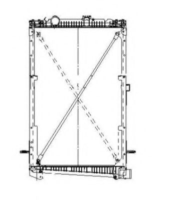 Радиатор, охлаждение двигателя NRF 519679