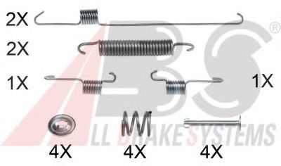 Комплектующие, тормозная колодка A.B.S. 0001Q