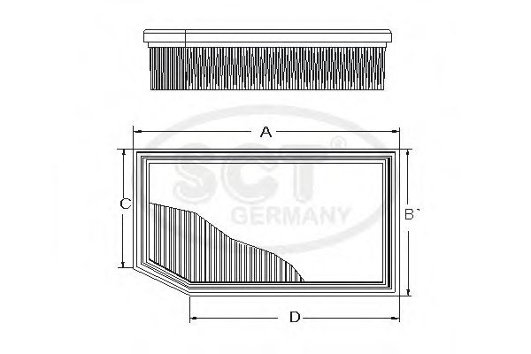 Воздушный фильтр SCT Germany SB 2288