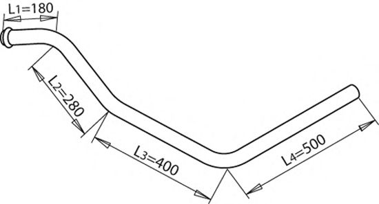 Труба выхлопного газа IMASAF 3261