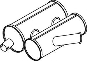 Средний / конечный глушитель ОГ ZARA 1224