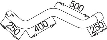 Труба выхлопного газа ZARA 9359