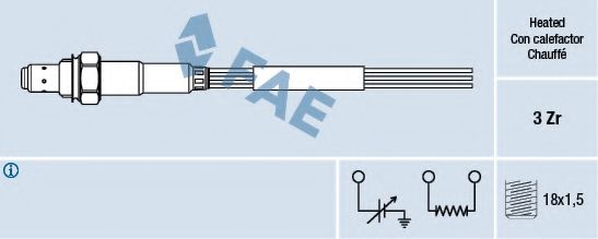 Лямбда-зонд FAE 77003