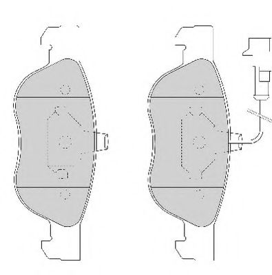 Комплект тормозных колодок, дисковый тормоз NECTO FD6655A