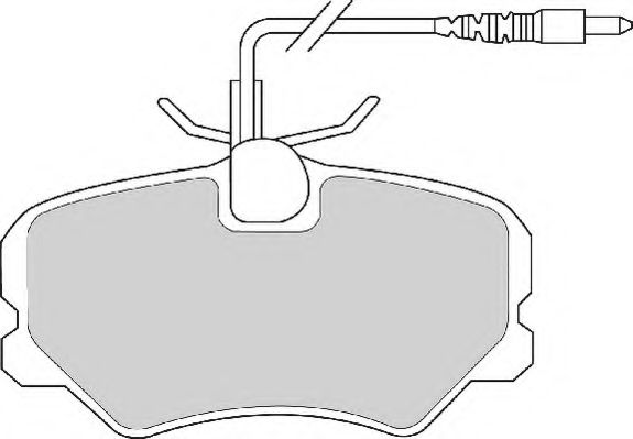 Комплект тормозных колодок, дисковый тормоз NECTO FD6523A