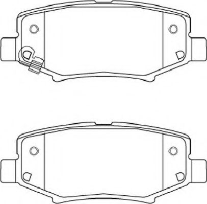 Комплект тормозных колодок, дисковый тормоз NECTO FD7440A