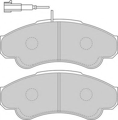 Комплект тормозных колодок, дисковый тормоз NECTO FD6896V