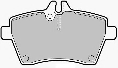 Комплект тормозных колодок, дисковый тормоз NECTO FD7161A