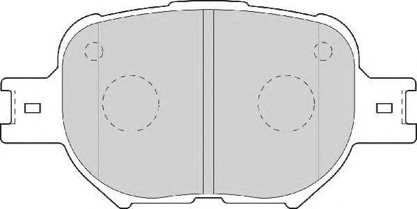 Комплект тормозных колодок, дисковый тормоз NECTO FD7020A