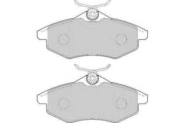 Комплект тормозных колодок, дисковый тормоз NECTO FD7027A