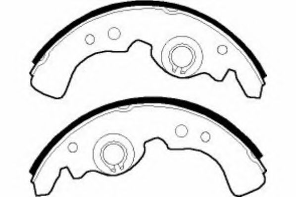 Комплект тормозных колодок NECTO N1596