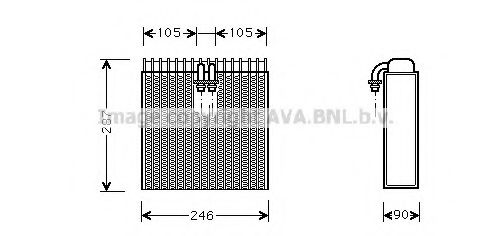 Испаритель, кондиционер AVA QUALITY COOLING AIV031