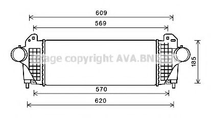 Интеркулер AVA QUALITY COOLING AL4142