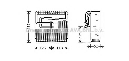 Испаритель, кондиционер AVA QUALITY COOLING DWV064