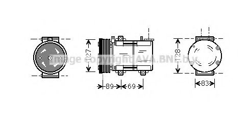 Компрессор, кондиционер AVA QUALITY COOLING FDK322