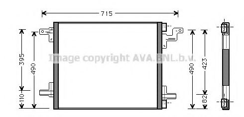 Конденсатор, кондиционер AVA QUALITY COOLING MS5270