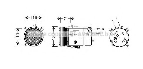 Компрессор, кондиционер AVA QUALITY COOLING OLAK276