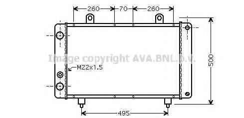 Радиатор, охлаждение двигателя AVA QUALITY COOLING PEA2319