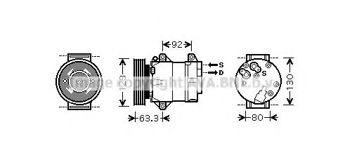 Компрессор, кондиционер AVA QUALITY COOLING RTK369