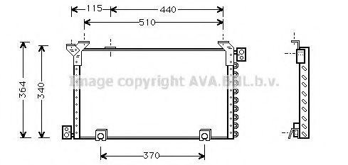 Конденсатор, кондиционер AVA QUALITY COOLING TO5194