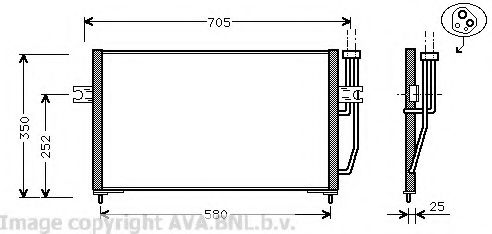 Конденсатор, кондиционер AVA QUALITY COOLING VO5128