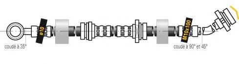 Тормозной шланг MGA F6025