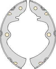 Комплект тормозных колодок MGA M578